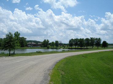 The curve at the pond