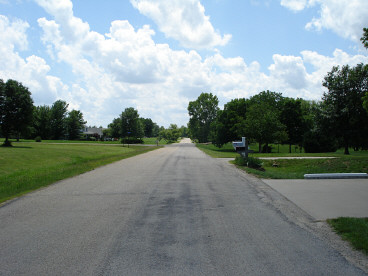 Looking south on E 1264 Road