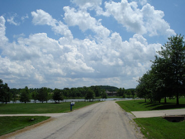 South across Oakwood Pond
